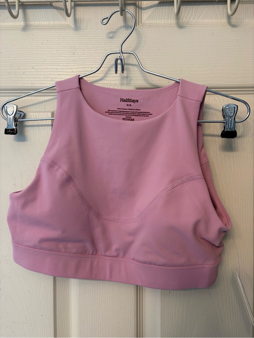 NWT Halfdays Kara Sports Bra - Amethyst (Pink) - Size Medium $65